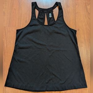 Gaiam Black Racerback Yoga Tank Top Open Back Women’s M